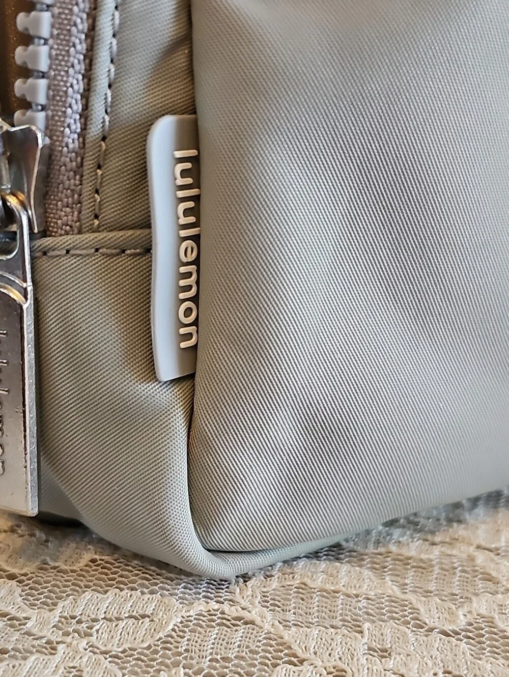 lululemon athletica Light Gray Belt Pouch